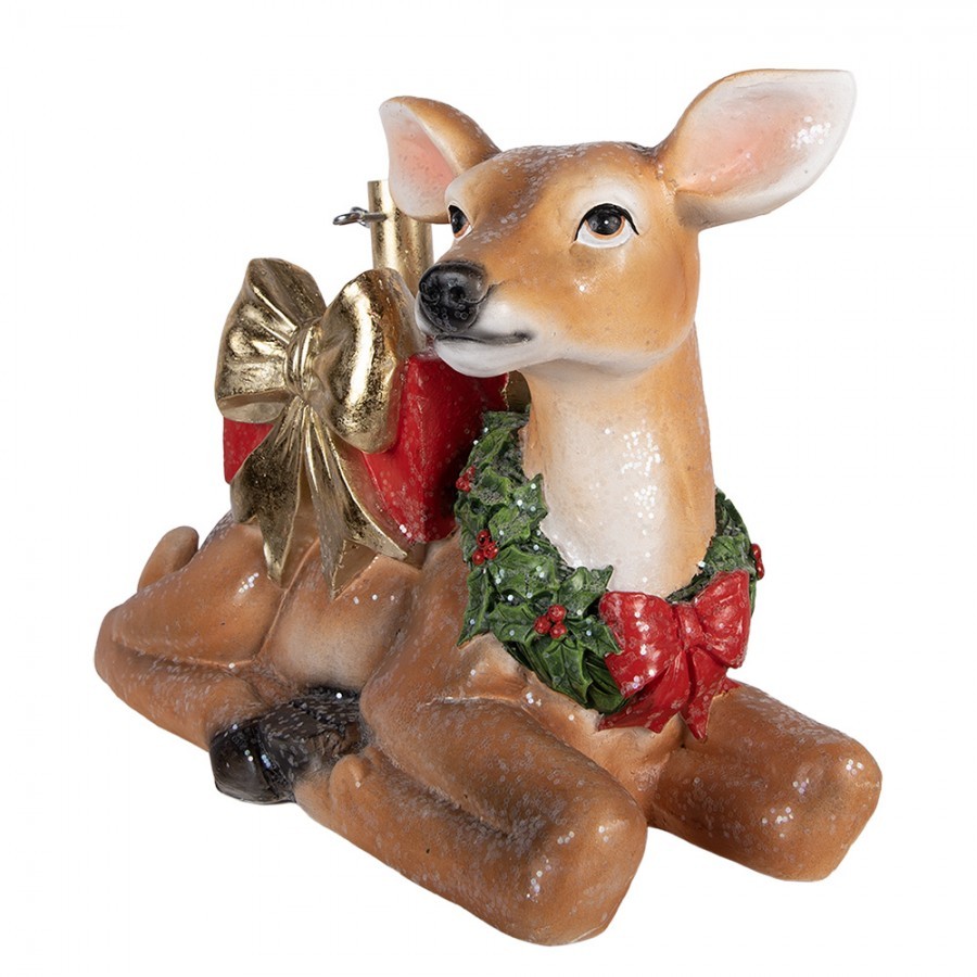 Christmas Tree Stand Deer 57x25x39 Cm Brown Plastic - 57*25*39 cm