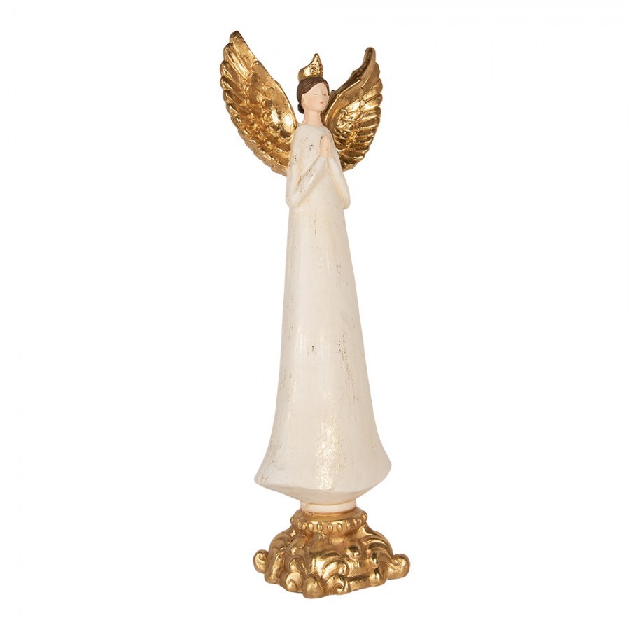 Dekorace figurka Anděl s korunkou - 27*18*78 cm