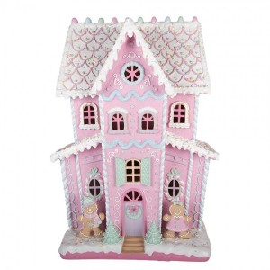 Veliký pohádkový perníkový zámek Gingerbread - 54*31*76 cm LED / 3*AA