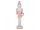 Christmas Decoration With LED Lighting Nutcracker 19x16x61 Cm Pink Plastic - 19*16*61 cm / 2*AA Clayre & Eef