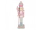 Christmas Decoration With LED Lighting Nutcracker 44x33x152 Cm Pink Plastic - LED 44*33*152 cm Clayre & Eef