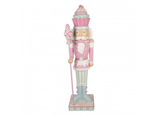 Christmas Decoration With LED Lighting Nutcracker 44x33x152 Cm Pink Plastic - LED 44*33*152 cm
