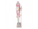 Christmas Decoration With LED Lighting Nutcracker 44x33x152 Cm Pink Plastic - LED 44*33*152 cm Clayre & Eef