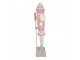Christmas Decoration With LED Lighting Nutcracker 44x33x152 Cm Pink Plastic - LED 44*33*152 cm Clayre & Eef