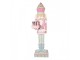 Christmas Decoration With LED Lighting And Music Nutcracker 59x49x216 Cm Pink Plastic - LED 59*49*216 cm Clayre & Eef