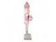 Christmas Decoration With LED Lighting And Music Nutcracker 59x49x216 Cm Pink Plastic - LED 59*49*216 cm Clayre & Eef