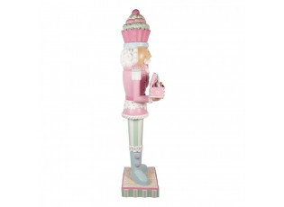 Christmas Decoration With LED Lighting And Music Nutcracker 59x49x216 Cm Pink Plastic - LED 59*49*216 cm
