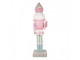 Christmas Decoration With LED Lighting And Music Nutcracker 59x49x216 Cm Pink Plastic - LED 59*49*216 cm Clayre & Eef