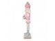 Christmas Decoration With LED Lighting And Music Nutcracker 59x49x216 Cm Pink Plastic - LED 59*49*216 cm Clayre & Eef