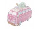 Vánoční dekorace retro minibus se stromkem Pastel Christmas Chic - 26*13*19 cm Clayre & Eef