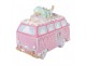 Vánoční dekorace retro minibus se stromkem Pastel Christmas Chic - 26*13*19 cm Clayre & Eef