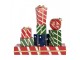 Christmas Decoration Figurine Gift 21x7x21 Cm Red Plastic - 21*7*21 cm Clayre & Eef