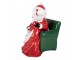 Christmas Decoration Figurine Santa Claus 15x17x20 Cm Red Plastic - 15*17*20 cm Clayre & Eef