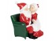 Christmas Decoration Figurine Santa Claus 15x17x20 Cm Red Plastic - 15*17*20 cm Clayre & Eef