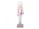 Christmas Decoration Figurine Nutcracker 13x11x47 Cm Pink Plastic - 13*11*47 cm Clayre & Eef