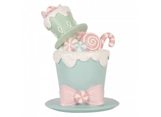 Decorative Figurine Hat 17x16x22 Cm Green Plastic - 17*16*22 cm