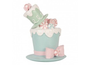 Decorative Figurine Hat 17x16x22 Cm Green Plastic - 17*16*22 cm