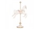 Christmas Decoration Figurine Horse 8x4x13 Cm White Plastic - 8*4*13 cm Clayre & Eef