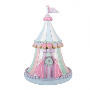 Vánoční dekorace figurka cirkusový stan Pastel Christmas Chic - Ø 20*29 cm