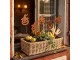Rustikální rezavý zápich dýně Halloween Rust - 8*1*43 cm Clayre & Eef