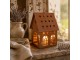 Rezavý svícen ve tvaru domku Rustic Charm - 12*12*18 cm Clayre & Eef