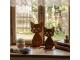 Rustikální rezavá dekorace kočka Cat Rust - 13*11*20 cm Clayre & Eef