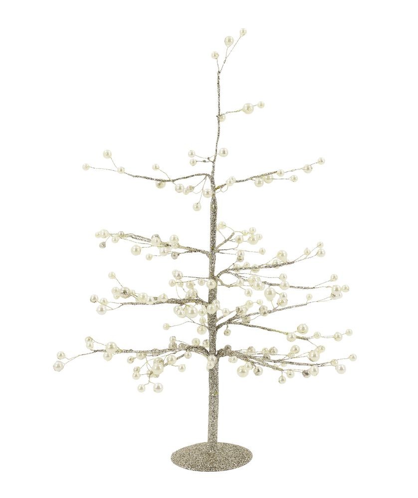 Vánoční dekorační stromek s perličkami Glaze Forest - 42 cm