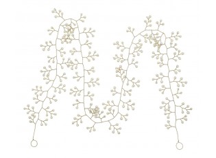 Luxusní vánoční girlanda s perličkami Glaze Forest - 100 cm