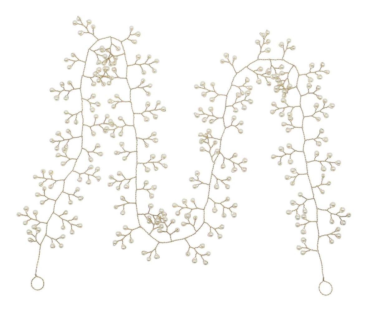 Luxusní vánoční girlanda s perličkami Glaze Forest - 100 cm
