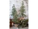 Zasněžený vánoční borovicový stromek v jutě a se šiškami Pine Tree - 60*120 cm Chic Antique