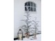 Zasněžený vánoční borovicový stromek v jutě a se šiškami Pine Tree - 65*180 cm Chic Antique