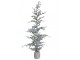 Zasněžený vánoční borovicový stromek v jutě a se šiškami Pine Tree - 65*180 cm Chic Antique