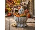 Šedá antik dekorace květináč duch s dýní Pumpkin - 37*34*47 cm Clayre & Eef