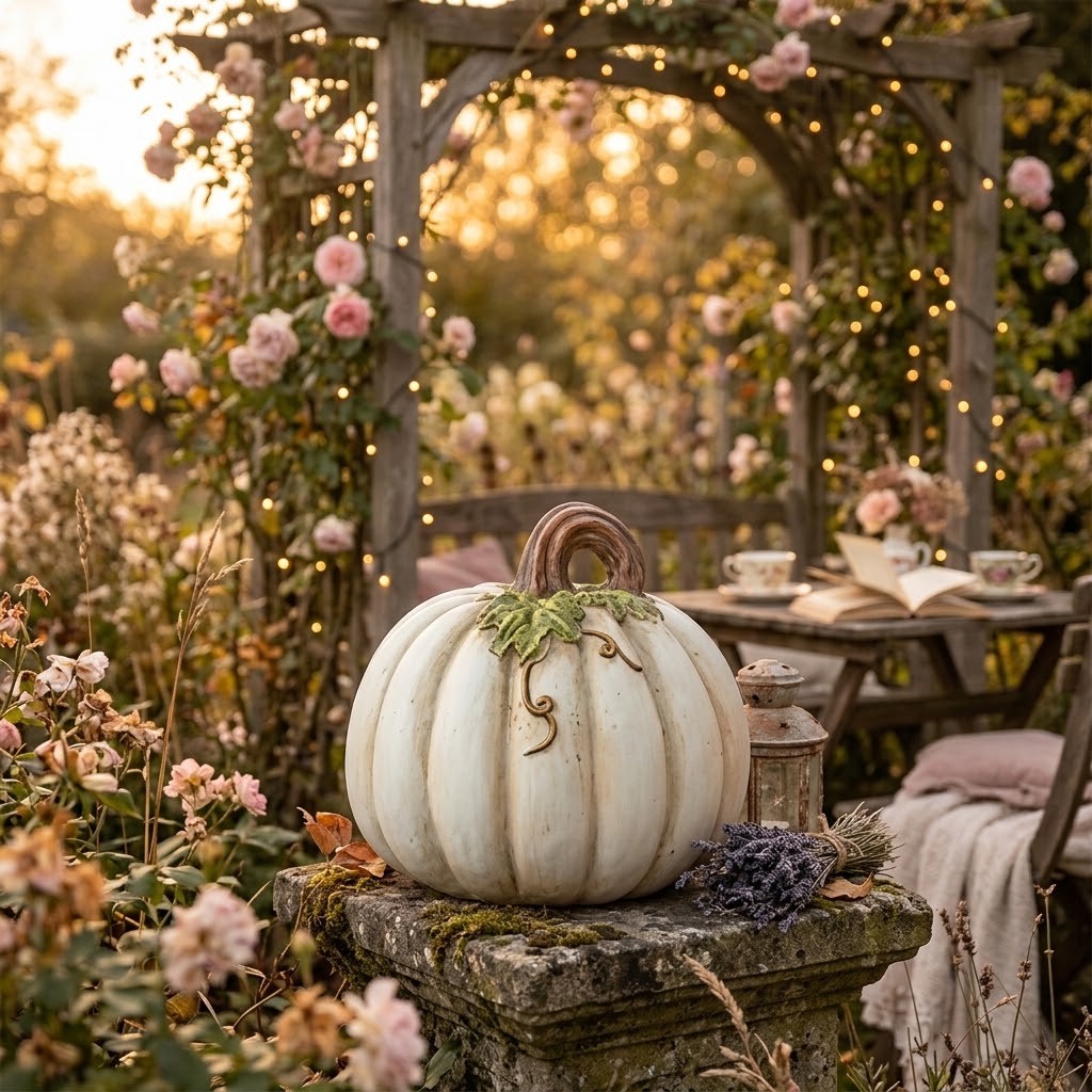 Béžová antik dekorace dýně Pumpkin - Ø 22*22 cm Clayre & Eef Béžová antik dekorace dýně Pumpkin - Ø 22*22 cm Clayre & Eef