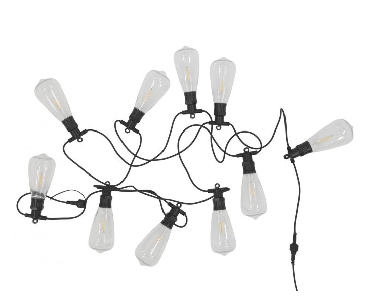 Venkovní světelný řetěz s 10-ti LED světly - bílá teplá - 3m / 9W Chic Antique