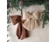 Sada 2ks závěsná dekorace mašle Chic béžová mocca - 28*36/ 22*26 cm Chic Antique