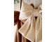 Sada 2ks závěsná dekorace mašle Chic béžová mocca - 28*36/ 22*26 cm Chic Antique