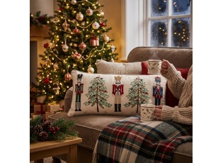 Vánoční dekorační polštář s Louskáčky Nutcracker - 76*35*4 cm