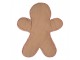 Vánoční dekorační polštář ve tvaru perníčka Gingerbread - 35*40*4 cm Clayre & Eef