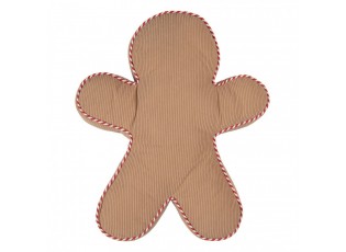 Vánoční dekorační polštář ve tvaru perníčka Gingerbread - 35*40*4 cm