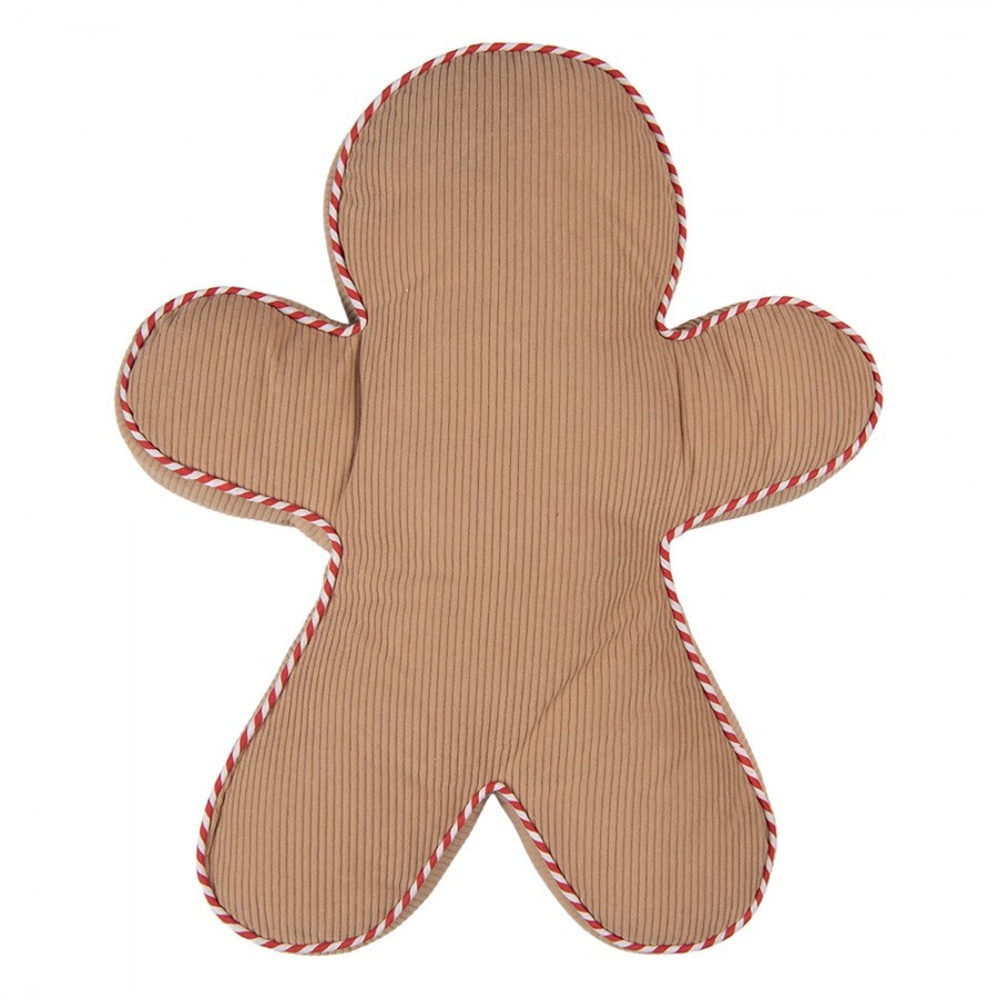 Vánoční dekorační polštář ve tvaru perníčka Gingerbread - 35*40*4 cm