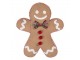 Vánoční dekorační polštář ve tvaru perníčka Gingerbread - 35*40*4 cm Clayre & Eef