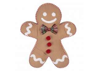 Vánoční dekorační polštář ve tvaru perníčka Gingerbread - 35*40*4 cm