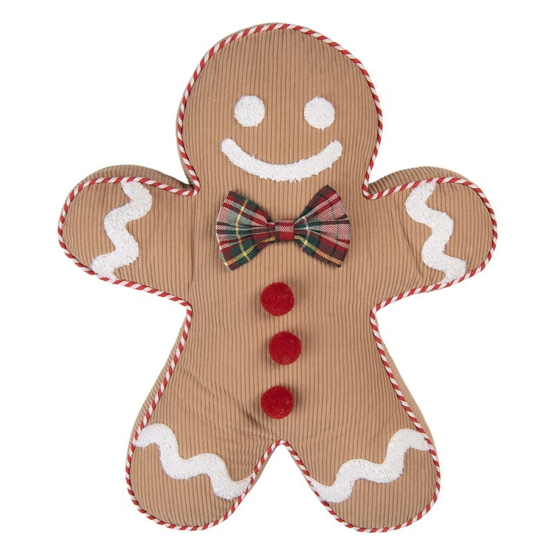 Vánoční dekorační polštář ve tvaru perníčka Gingerbread - 35*40*4 cm
