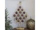 Mosazný antik kovový stojan s hvězdou na vánoční ozdoby - 60*13*106 cm Chic Antique