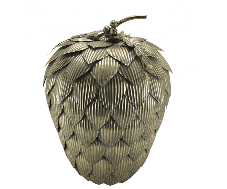 Elegantní kovová dekorace šiška v antik mosazi Vire Cone XL - 37*56 cm Chic Antique