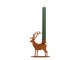 Kovový rustikální rezavý svícen jelen Deer Candle Rust - 11*12*15 cm Clayre & Eef