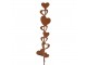 Rustikální rezavý zápich srdíčka Hearts Rust - 6*1*28 cm Clayre & Eef