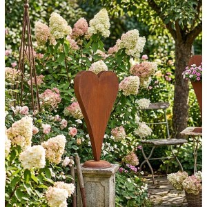 Rustikální rezavá dekorace srdce Heart Rust - 27*6*63 cm