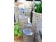 Zinkový antik kovový dekorační svícen květina na láhev Décor - Ø 7*7cm Chic Antique